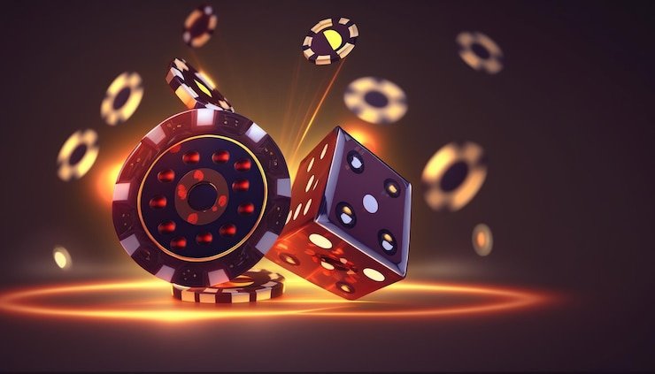 Player placing ante bet at Three Card Poker table